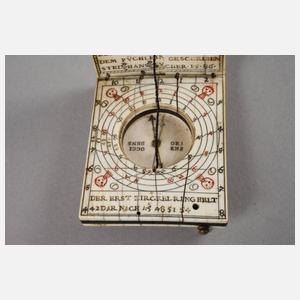 Sonnenuhr Hans Tucher 1586