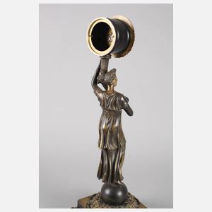 Klassizistische Figurenuhr Bronze