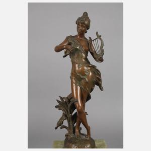 Kaminuhr mit zwei Beistellern