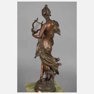 Kaminuhr mit zwei Beistellern