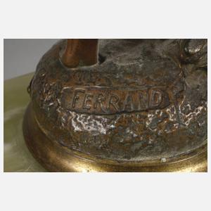 Kaminuhr mit zwei Beistellern