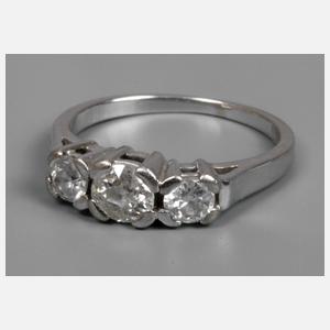 Damenring mit Diamanten