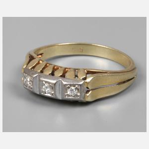 Damenring mit Diamanten