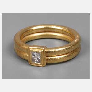 Damenring mit Diamant