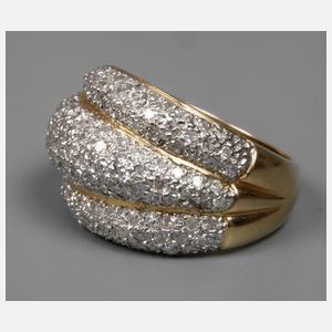 Damenring mit Diamanten