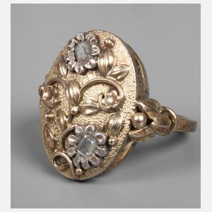 Damenring mit Diamanten