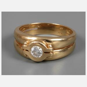 Damenring mit Brillant