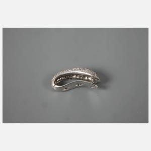 Clipanhänger mit Diamanten und Saphir