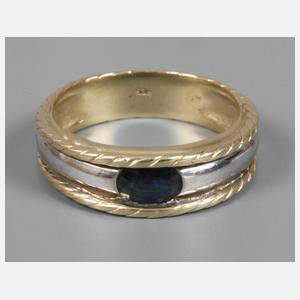 Damenring mit Saphir