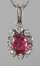 Anhänger mit Rubin und Brillanten