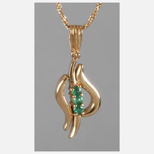 Anhänger mit Smaragden