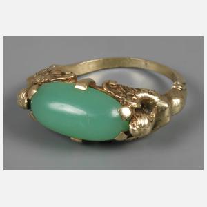 Damenring mit Chrysopras