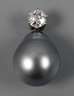 Anhänger mit Perle und Brillant