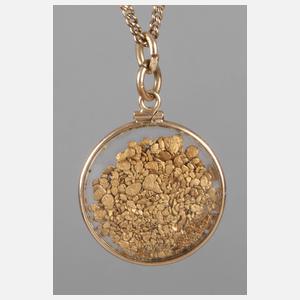 Anhänger mit Goldnuggets