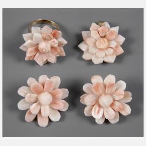 Schmuckset Engelshautkoralle