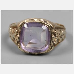 Herrenring mit Amethyst
