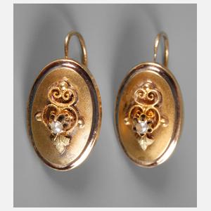 Paar Biedermeierohrhänger