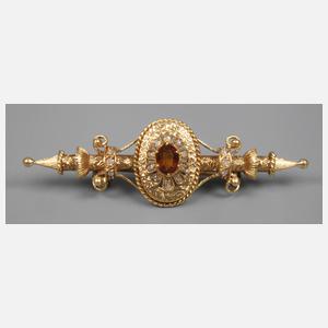 Historismusnadel mit Citrin