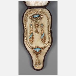 Historismus Schmuckset im originalen Etui