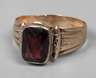 Herrenring mit Granat