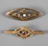 Zwei Jugendstilbroschen