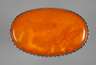 Brosche mit Bernsteincabochon