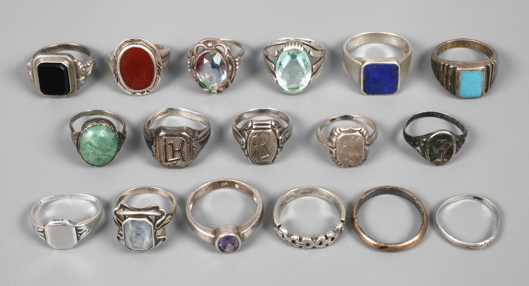 Konvolut Silberringe