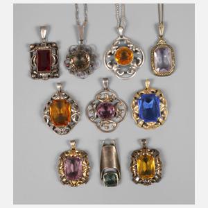 Konvolut Silberanhänger