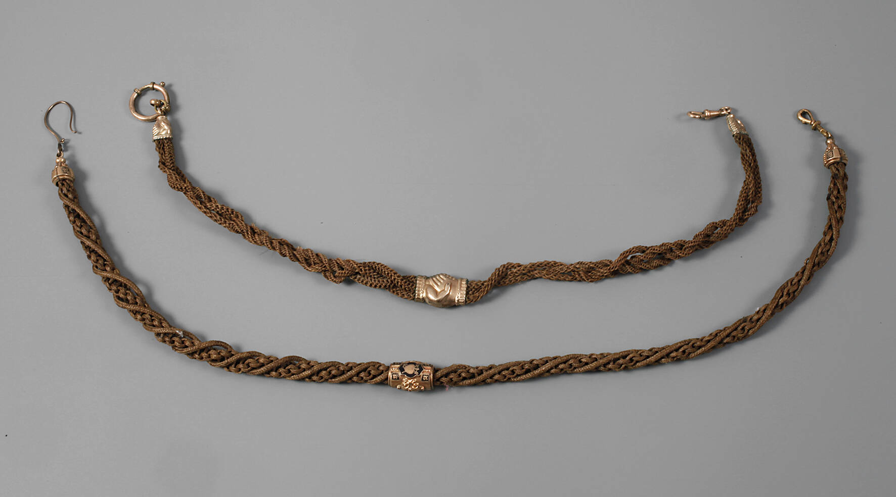 Paar Uhrenketten aus Haar