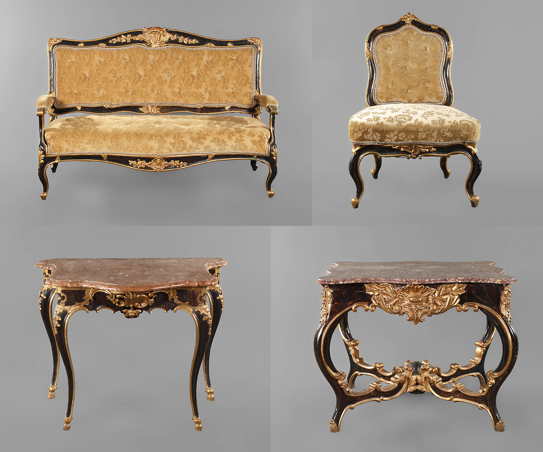 Herrschaftliche barocke Sitzgarnitur