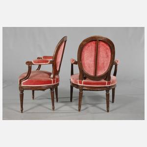 Paar Armlehnsessel Louis Seize