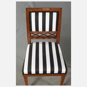 Sechs klassizistische Stühle