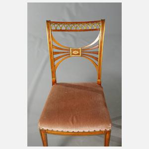 Sechs klassizistische Stühle