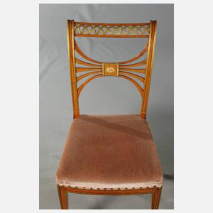 Sechs klassizistische Stühle