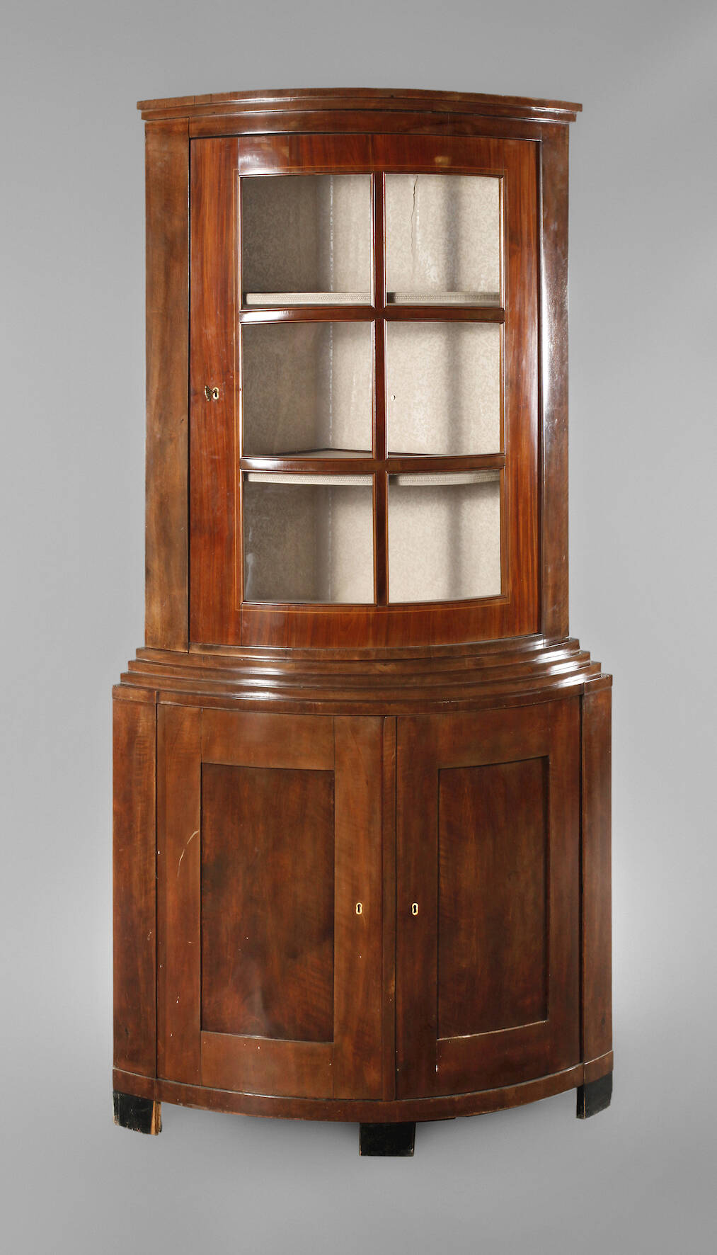 Eckvitrine Biedermeier