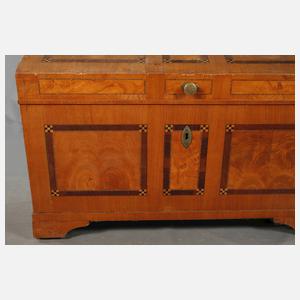 Runddeckeltruhe Biedermeier