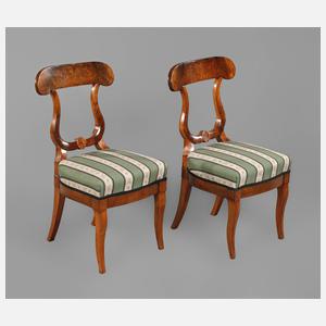 Paar Biedermeierstühle