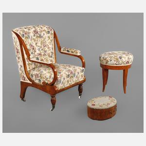 Drei ausgefallene Biedermeiermöbel