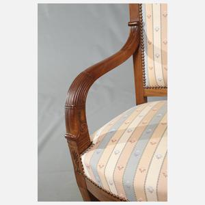 Sechs Biedermeiersessel