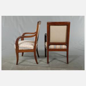 Sechs Biedermeiersessel