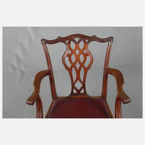 Sitzgruppe im Chippendale-Stil