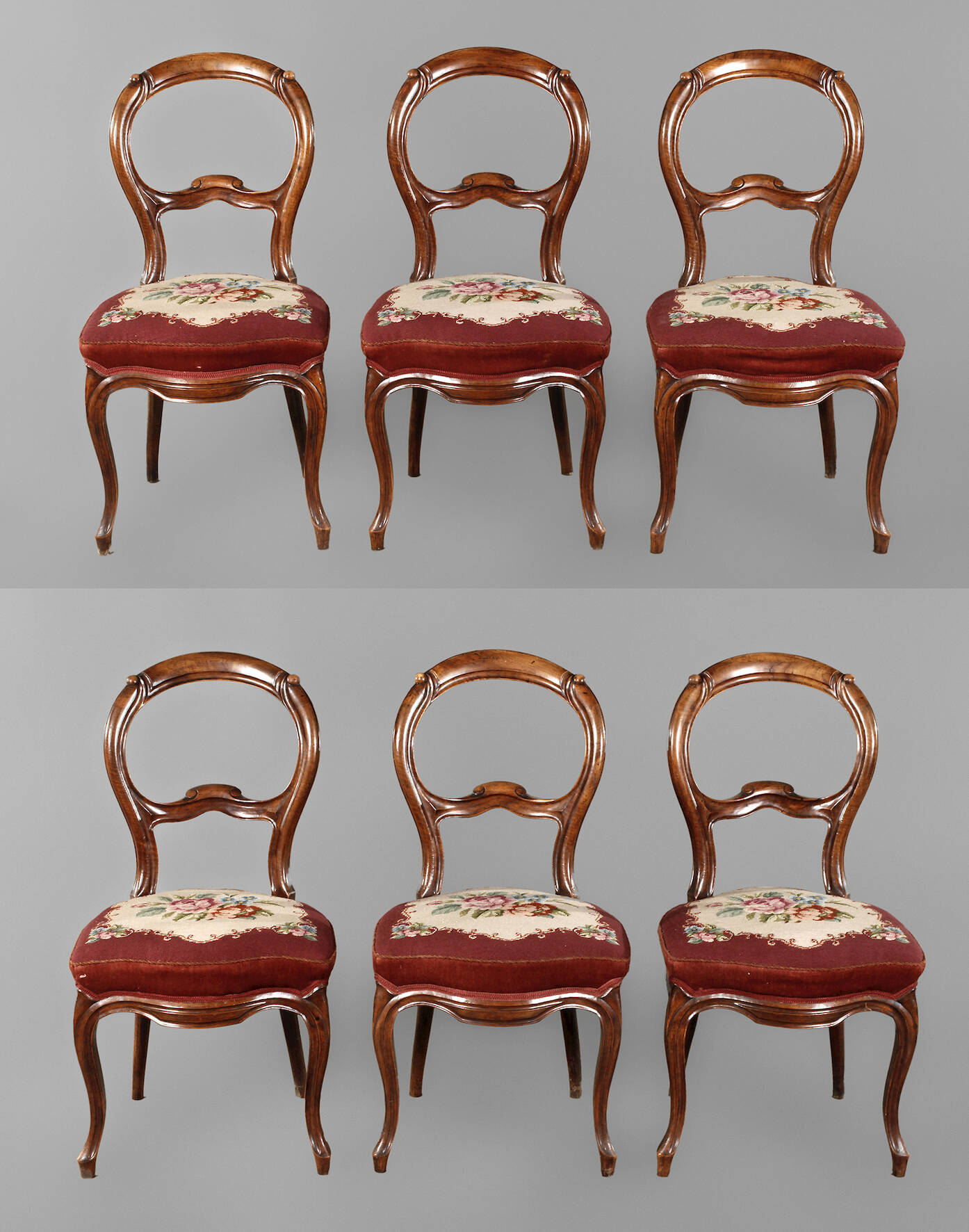 Sechs Stühle Louis Philippe