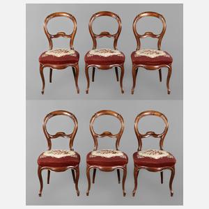 Sechs Stühle Louis Philippe