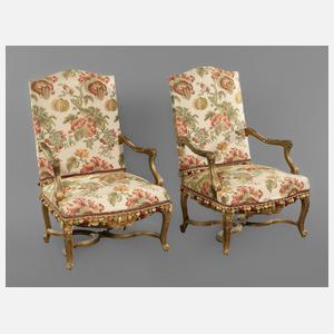 Paar Sessel im Barockstil