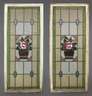 Paar Bleiglasfenster
