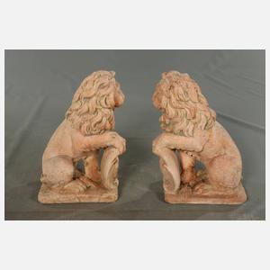 Paar Gartenskulpturen