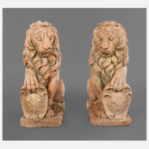 Paar Gartenskulpturen