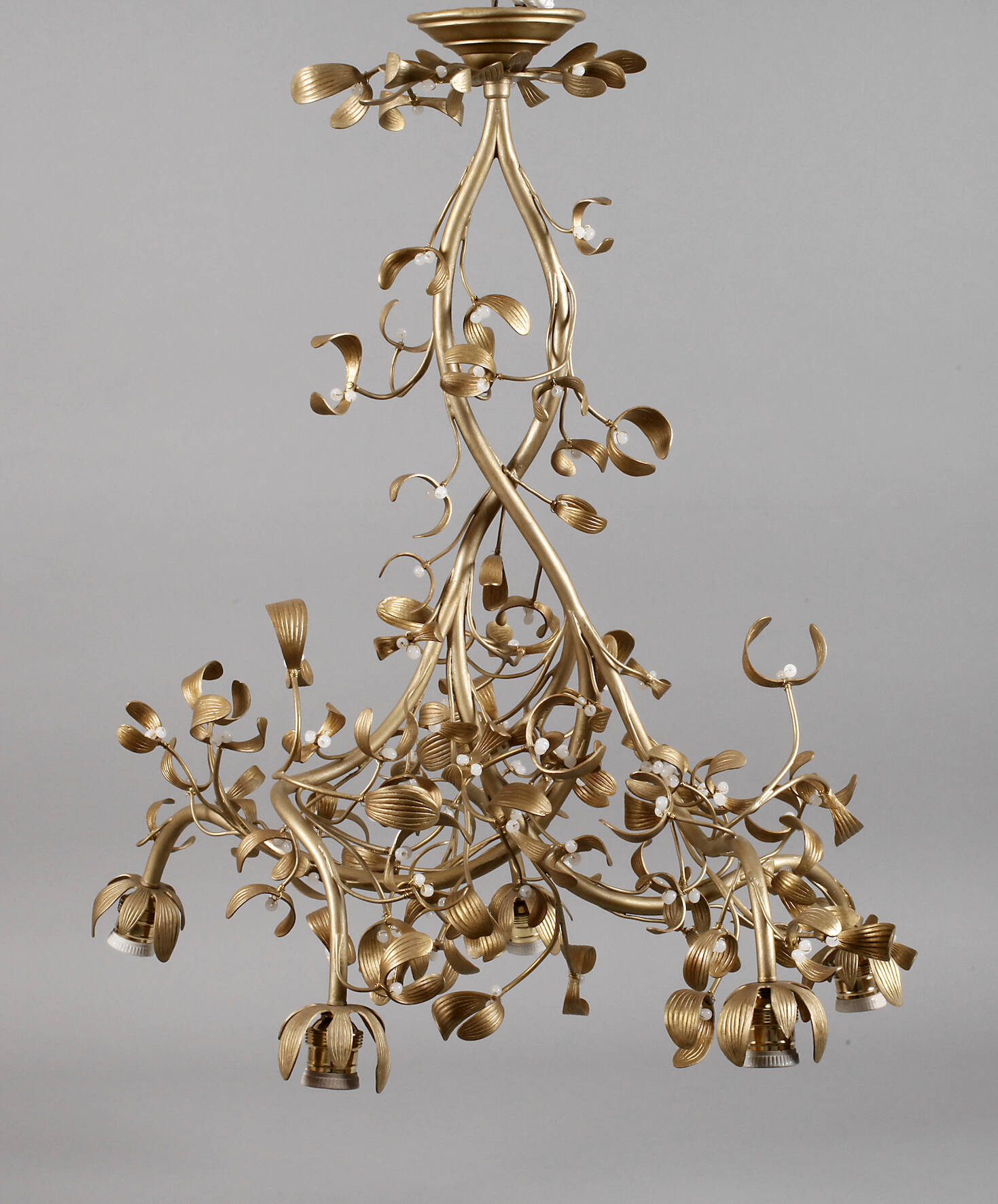 Große Mistellampe Jugendstil