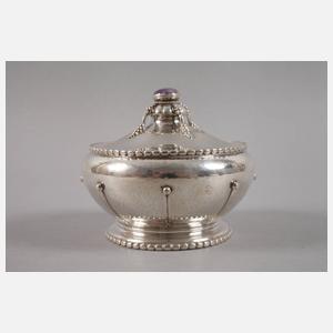 Silber Deckeldose Kopenhagen