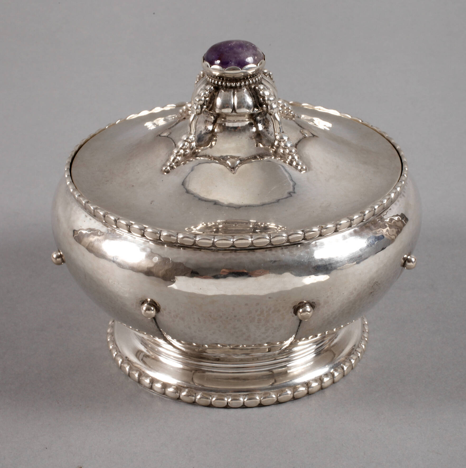 Silber Deckeldose Kopenhagen